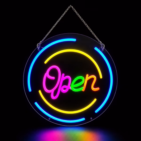 LED Handyreparatur Leuchtschild Open Schaufensterwerbung
