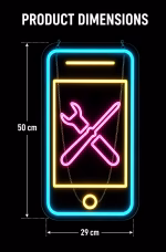 LED Handyreparatur Leuchtschild Schaufensterwerbung – Bild 3