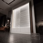 Lamellenschrank mit LED Ladenbau – Bild 3