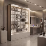 Lamellenschrank mit LED Ladenbau – Bild 4