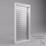 Premium Lamellenregal mit LED Handyladen Einrichtung für Ladenbau – Bild 6
