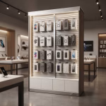 Premium Lamellenschrank mit LED Ladenbau – Bild 2