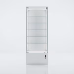 Premium Standvitrine mit LED & Unterschrank | B2B Ladenbau