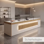 Verkaufstresen mit Glasvitrine und LED Front Premium für Ladenbau – Bild 4