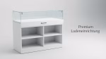 Verkaufstresen mit Glasvitrine