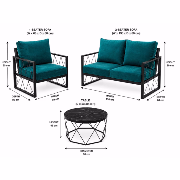Wartezimmer Lounge-Set