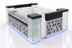 Individueller Verkaufskiosk – MDF-Verkaufstresen & Sicherheitsglas-Vitrinen – Bild 2