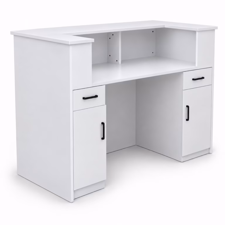Reception desk with 2 drawers