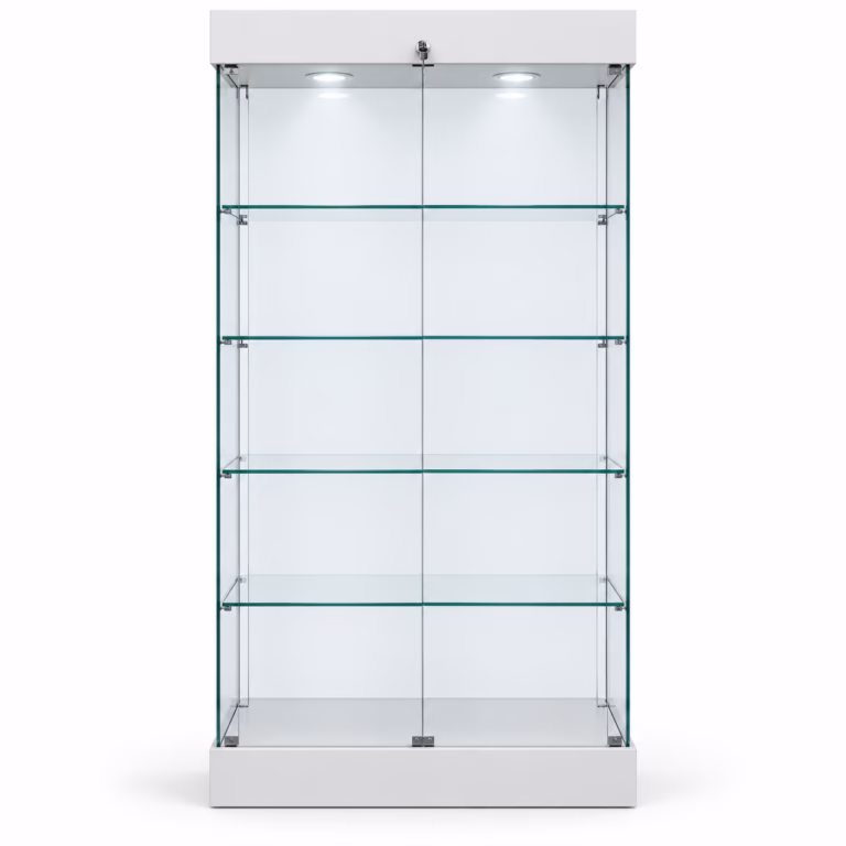 Glasvitrine mit LED-Beleuchtung