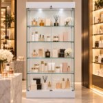 Glasvitrine mit LED-Beleuchtung