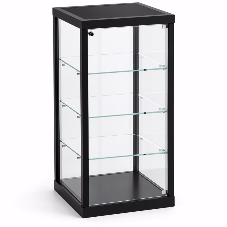 Glasvitrine mit LED-Beleuchtung